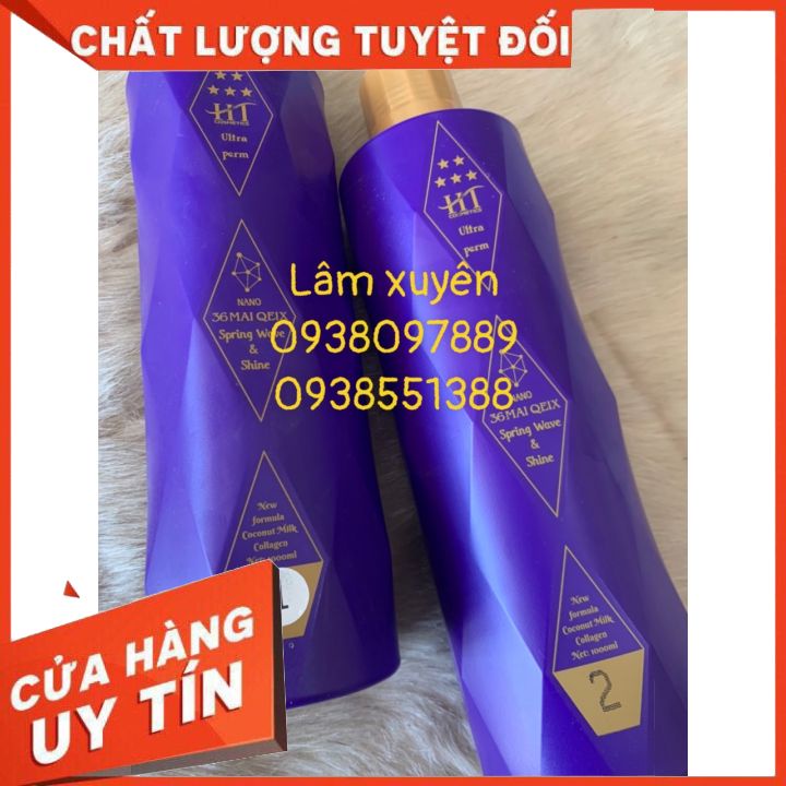 Uốn Lạnh Siêu Dưỡng Thông Minh HT 16 power 1000ml [FREESHIP] uốn mạnh, nhanh xoăn, nhẹ mùi, giữ lọn lâu