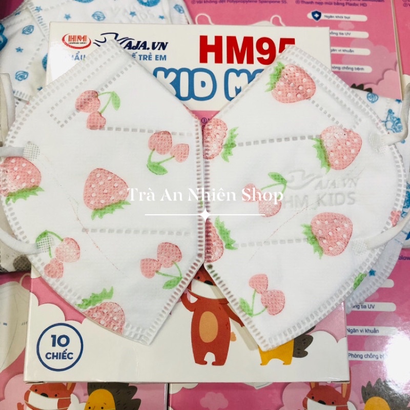 [VN95] Khẩu trang Trẻ Em N95 KIDS MASK cho bé từ 4-10 tuổi - Hộp 10 cái