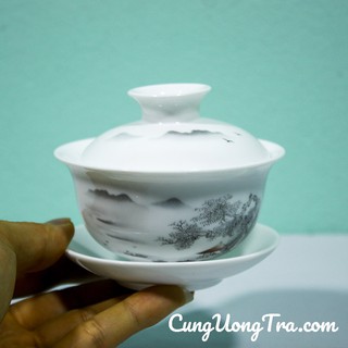 Chén Khải Uống Trà - Chén Khải Sứ