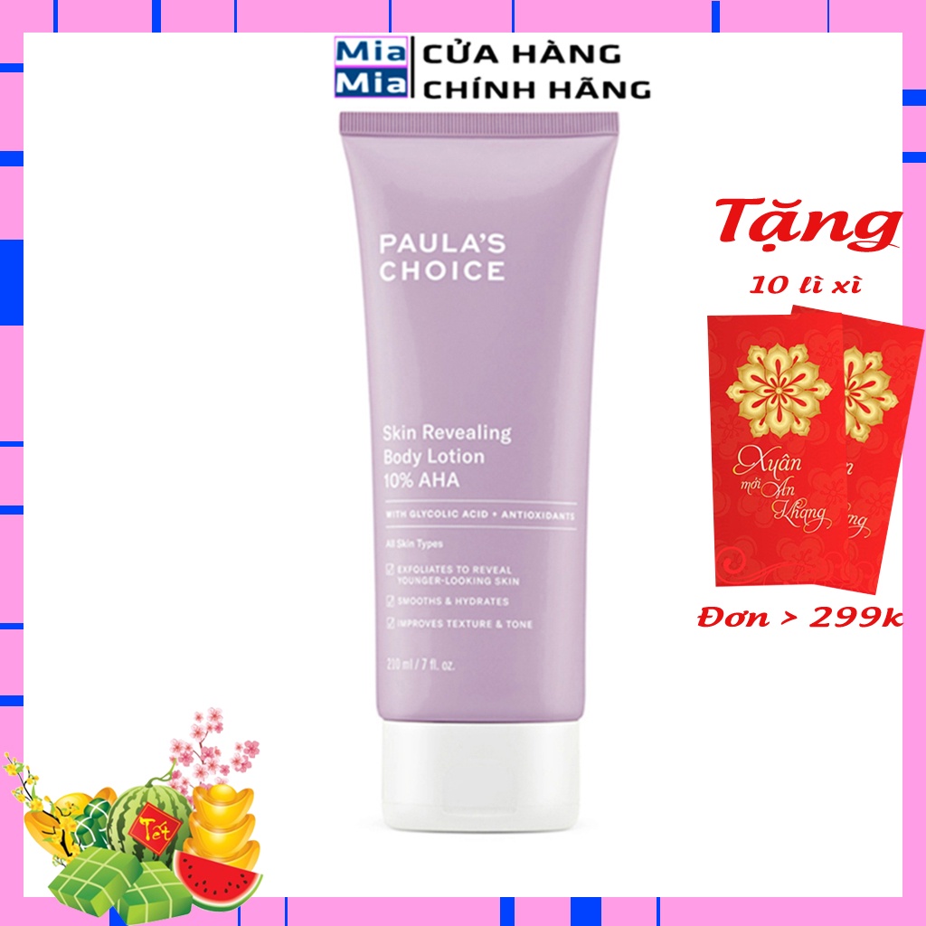 Kem Dưỡng Thể Paula's Choice 10% AHA Paula's Choice Resist Skin Body Lotion 10% AHA Dưỡng Da Mịn Màng Tẩy Tế Bào Chết