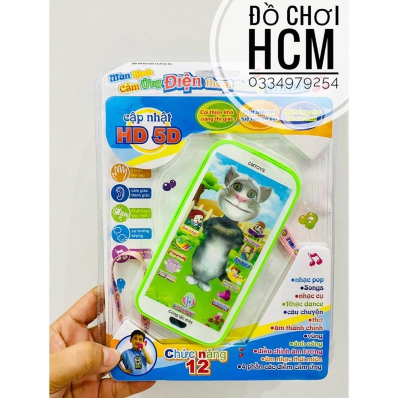 Đồ chơi ipad/ điện thoại mèo tom thông minh, biết kể chuyện, làm thơ, chơi nhạc, ru bé ngủ