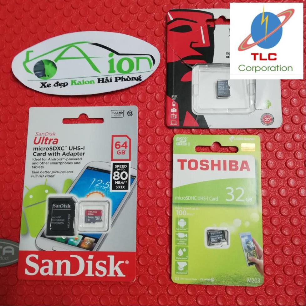 Thẻ nhớ Sandisk (Toshiba) Micro-SD 64GB - dùng cho điện thoại, Camera hành trình, Cam IP | Thẻ nhớ MSD64GB  - chính hãng