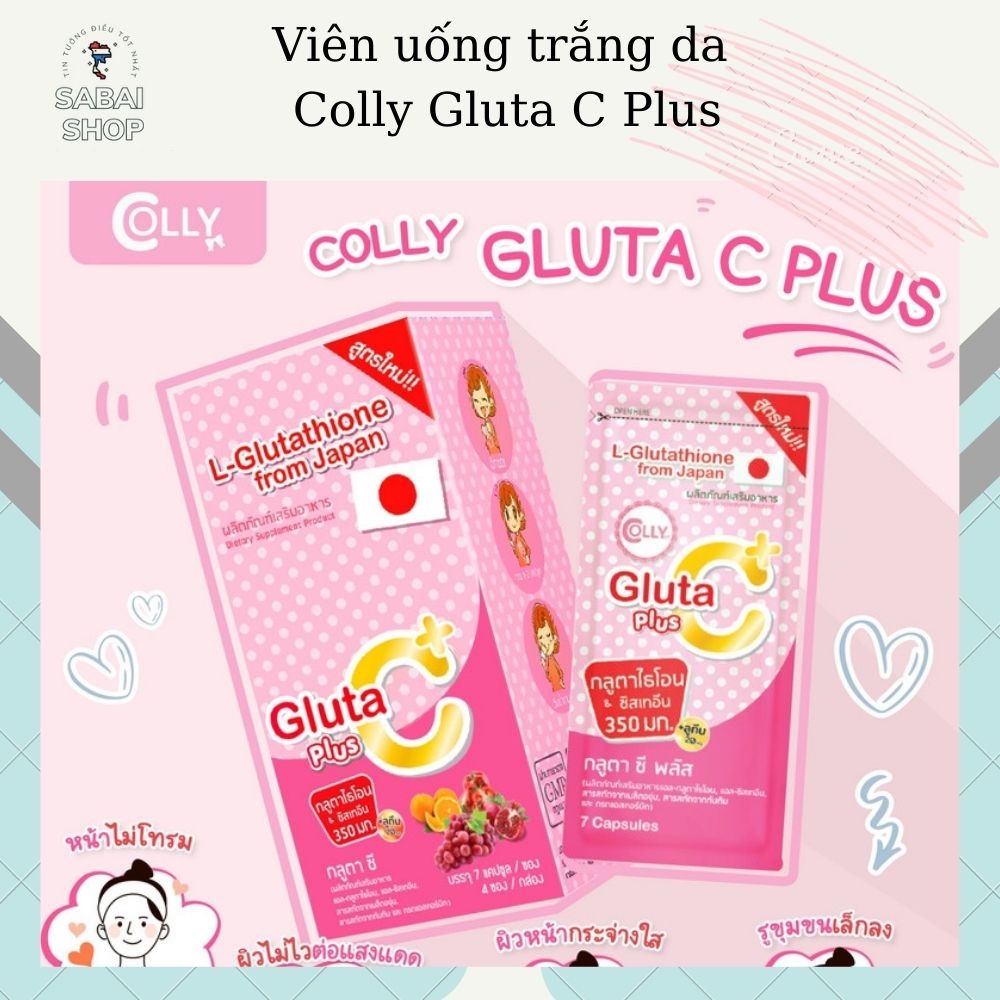 Viên uống trắng da Colly Gluta C Plus Thái Lan