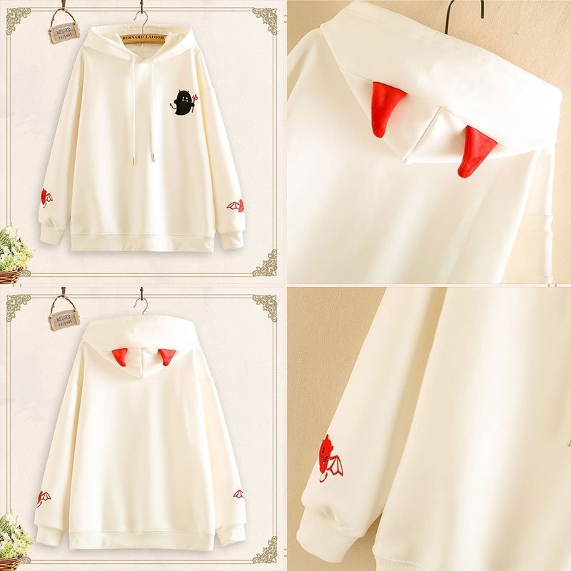 Áo khoác nỉ Hoodie KN19 in hình quỷ dơi cute | BigBuy360 - bigbuy360.vn