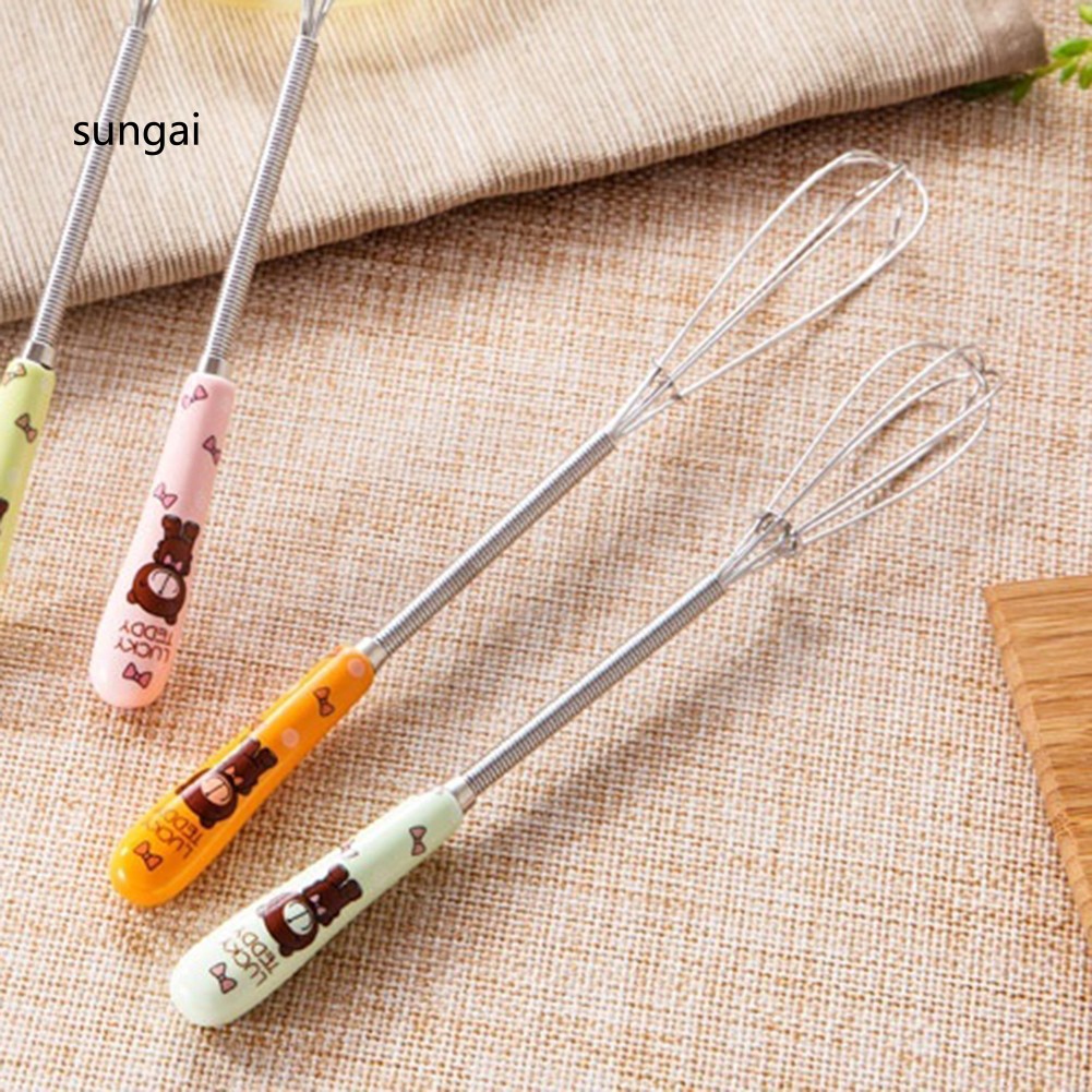 ☆SG☆Stainless Steel Egg Beater Manual Mixer Cream Stirrer Blender Kitchen Gadget