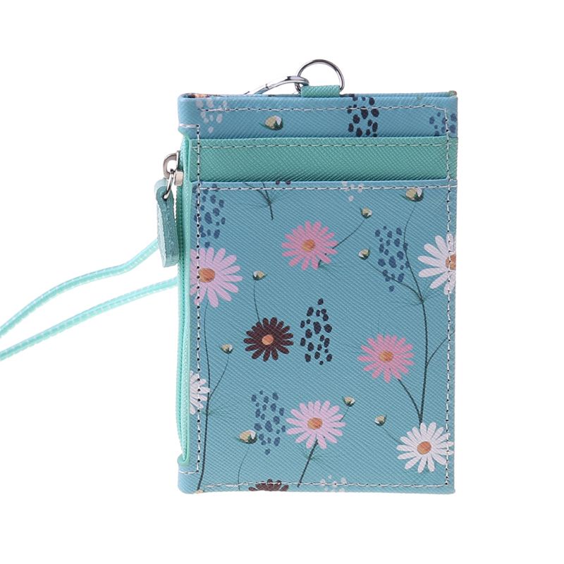 Ví Da Đựng Thẻ Tín Dụng / Tiền Xu Có Dây Đeo Tiện Lợi