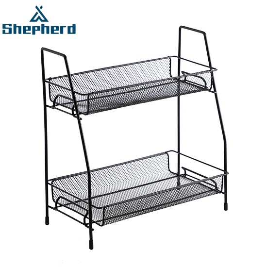 Kệ đựng đồ trang điểm Shepherd hai tầng bằng sắt tiện dụng