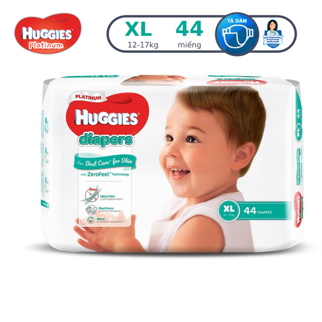 [Chỉ giao miền Bắc] Tã dán siêu cao cấp Huggies Platinum NB60/S82/M64/L54/XL44