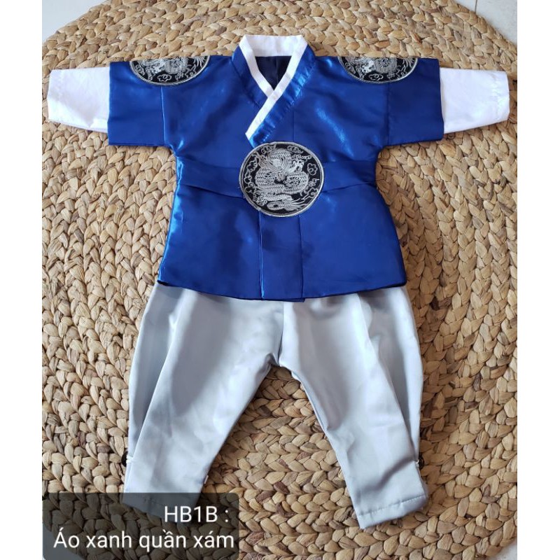 Bộ Hanbok bé trai mẫu siêu cute