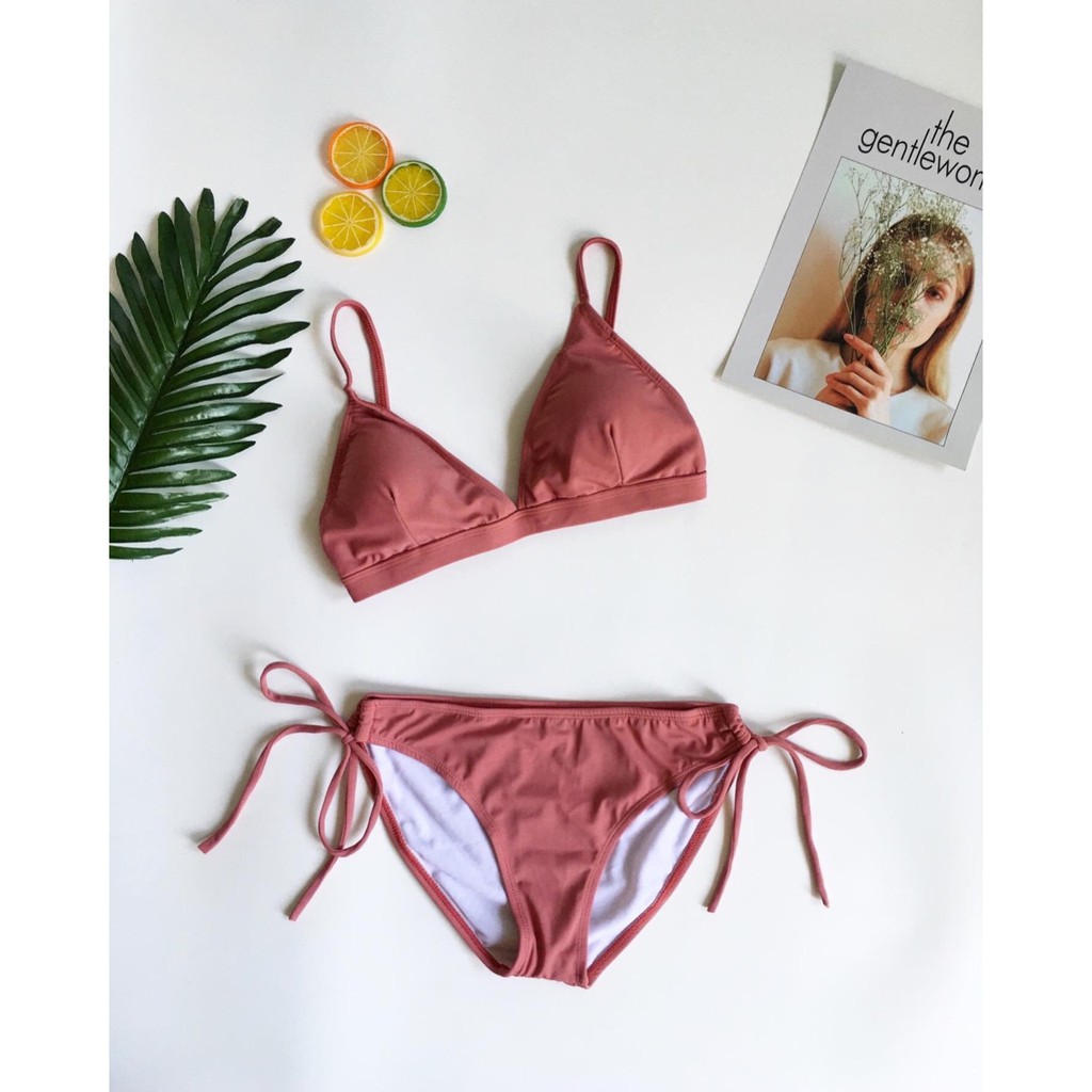 Bikini tam giác quần cột nơ( nhiều màu) | BigBuy360 - bigbuy360.vn