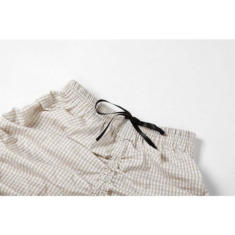 Chân Váy Lưng Cao Kiểu Dây Rút Thời Trang Đường Phố Cá Tính Cho Nữ