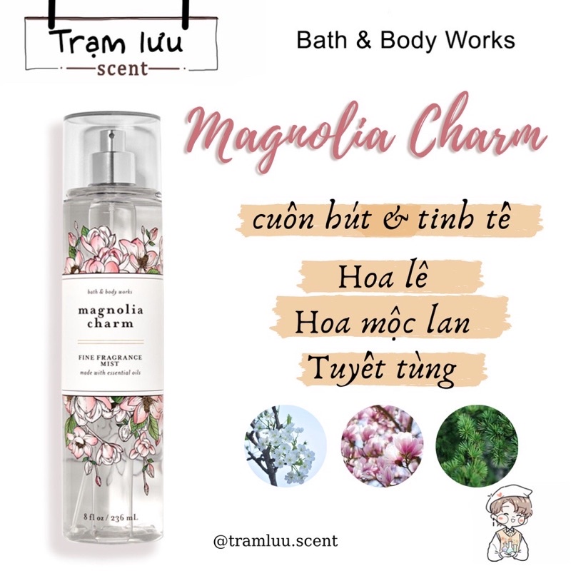 Xịt thơm toàn thân body mist Bath And Body Works 236ML phulieutocpinky Phụ Liệu Tóc Pinky