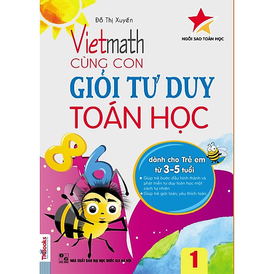 Sách - Vietmath - Cùng Con Giỏi Tư Duy Toán Học Tập 1 (Tái bản 2020)