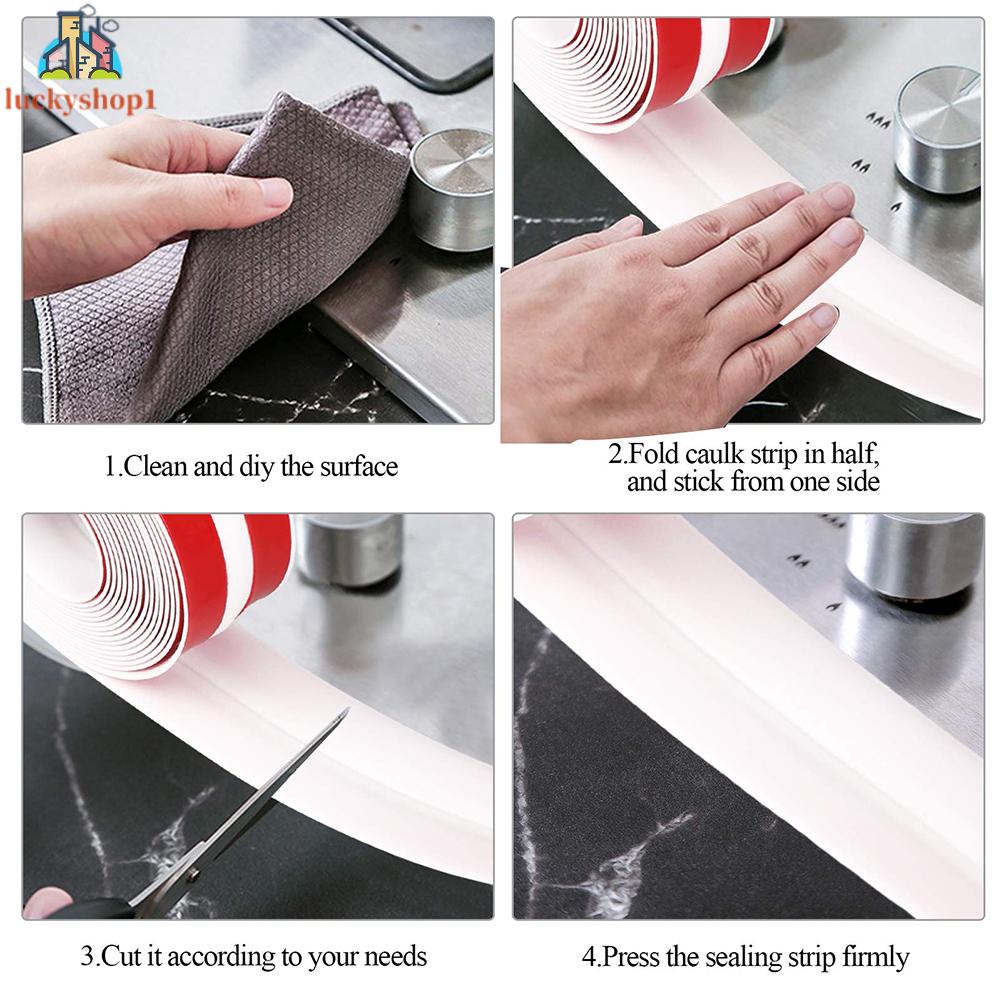 Cuộn Băng Keo Dán Viền Bồn Rửa Chén / Nhà Tắm Siêu Bền Tiện Dụng