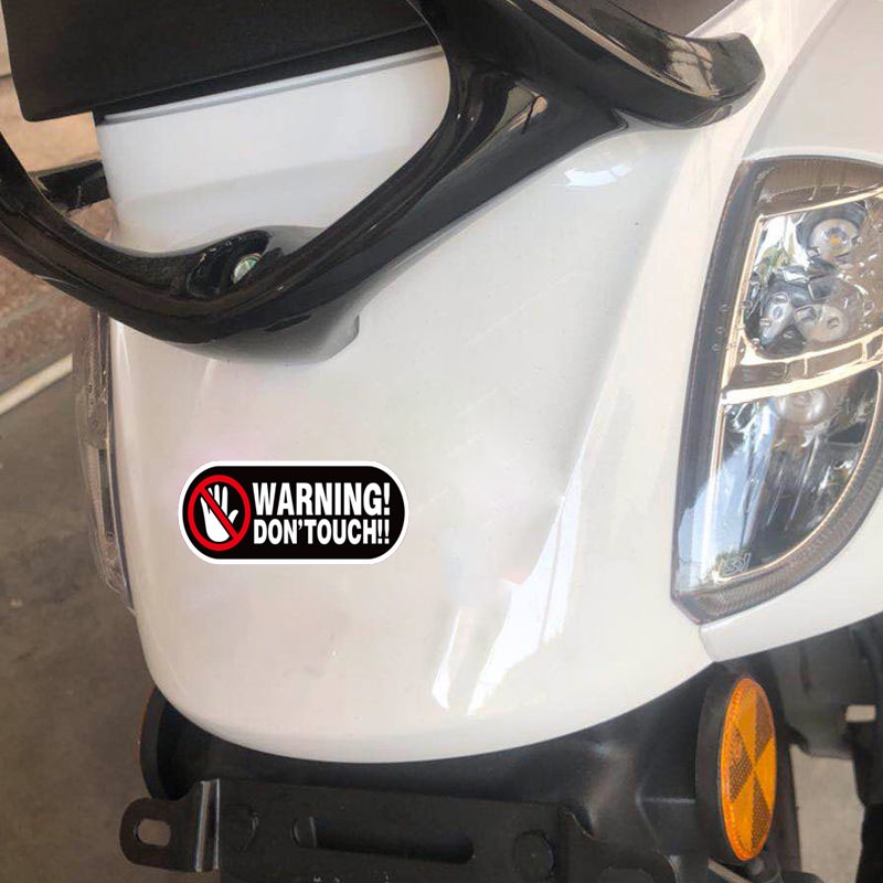 Phản quang Cảnh báo Mẹo Sticker Không chạm vào Dán trang trí Decal xe máy không thấm nước