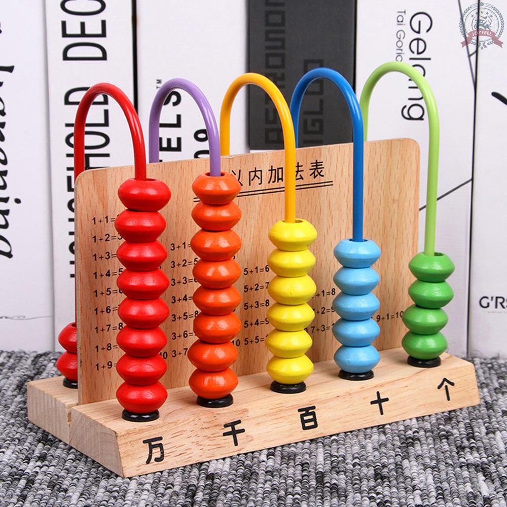 Bộ 50 Hạt Gỗ Nhiều Màu Sắc Cho Bé