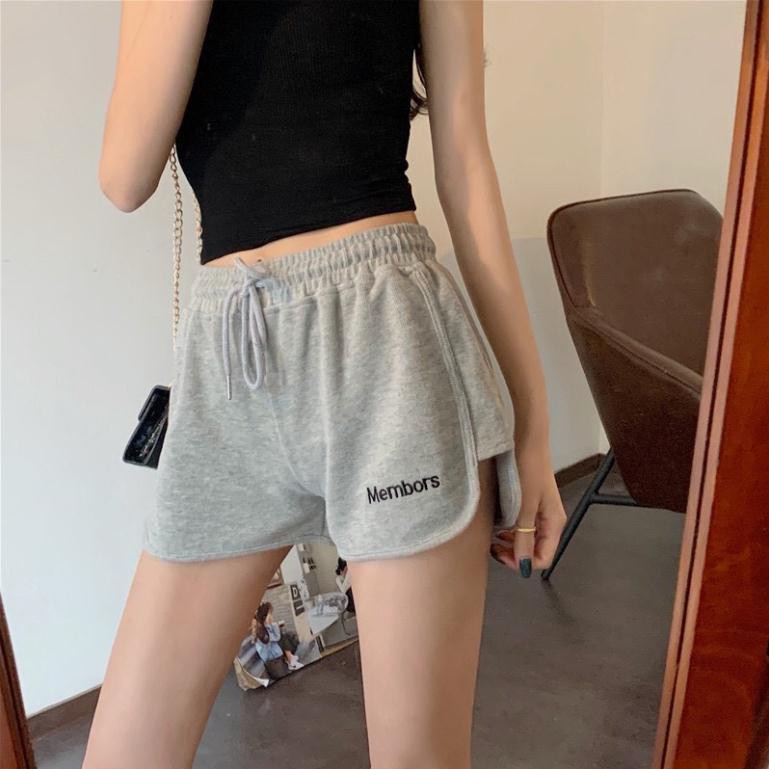 [ Hàng Đẹp Bán Shop ] Quần Short MEMBORS Nữ , Quần short nữ cạp chun  dây rút - đủ 4 màu - chất thun thoáng mát