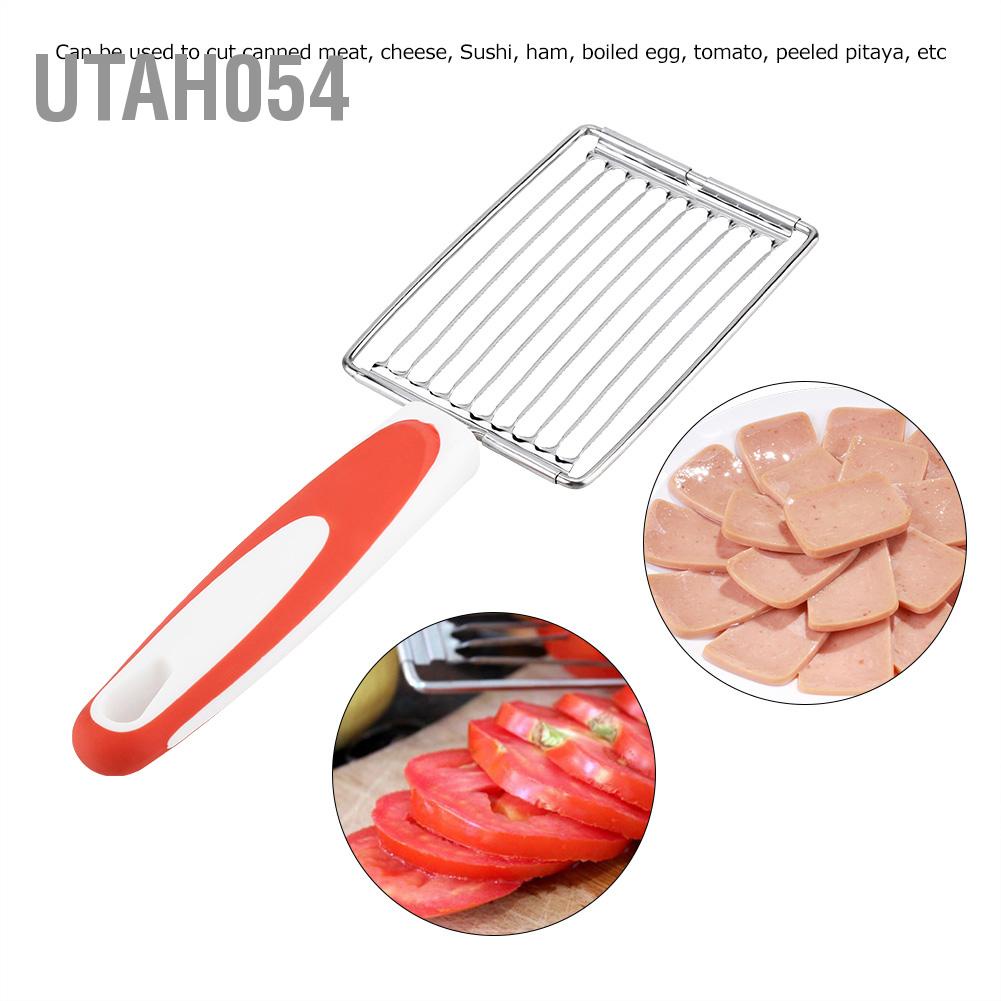 [Hàng Sẵn] Stainless Steel Luncheon Meat Cutter Ham Fruit Tomato Cheese Kitchen Soft Food Cutting Tool【Utah054】