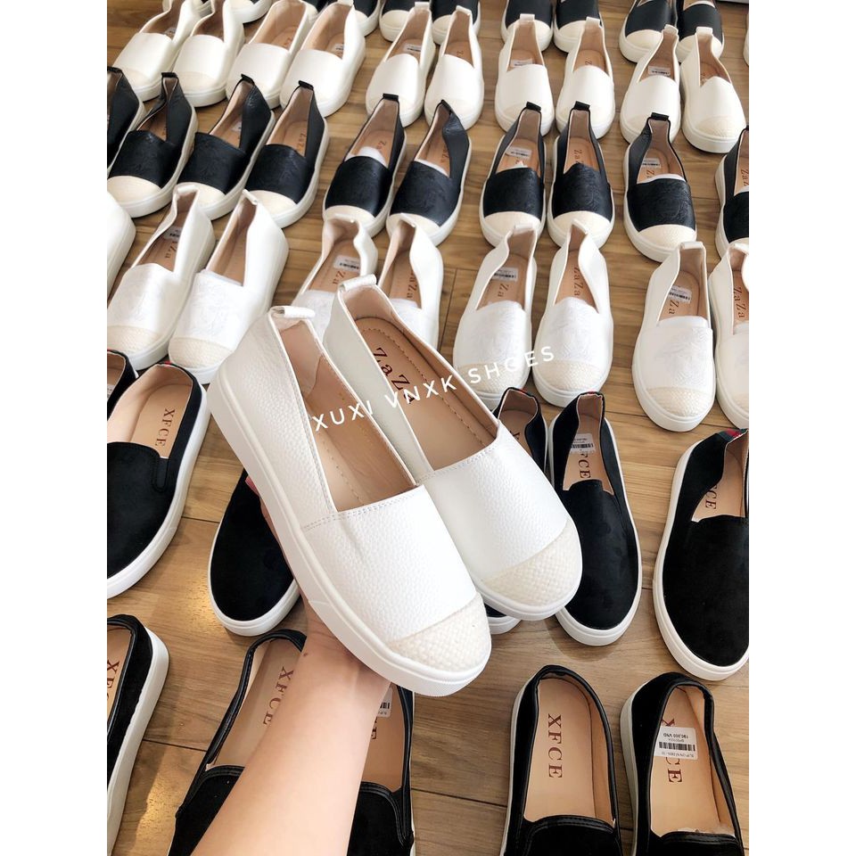 ( ảnh thật ) Giày slip on mũi cói | BigBuy360 - bigbuy360.vn