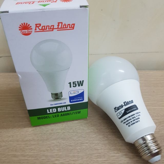 RẠNG ĐÔNG, BH 2 năm, Bóng đèn led búp tròn 3W đến 20W E27 siêu sáng hàng Việt Nam - Chất lượng cao