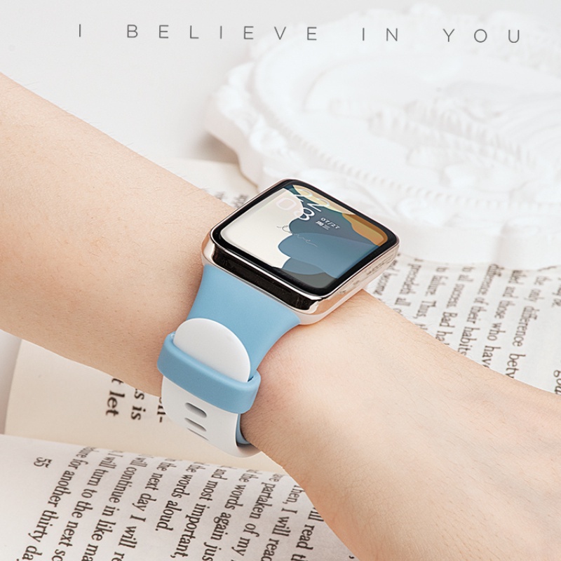 Phù Hợp Dây Đeo Thay Thế Bằng Silicon Màu Tương Phản Cho Xiaomi Band 7Pro 7Pro 7 Pro