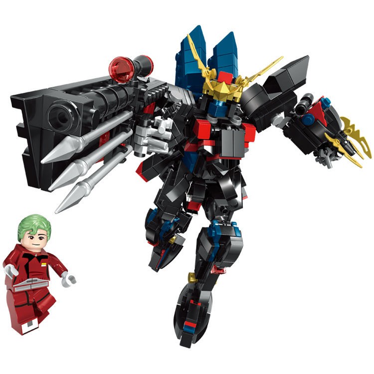 △Mô hình mech rô bốt phiên bản Gundam Q tương thích với bộ lắp ráp Lego khối xây dựng phát triển trí thông minh