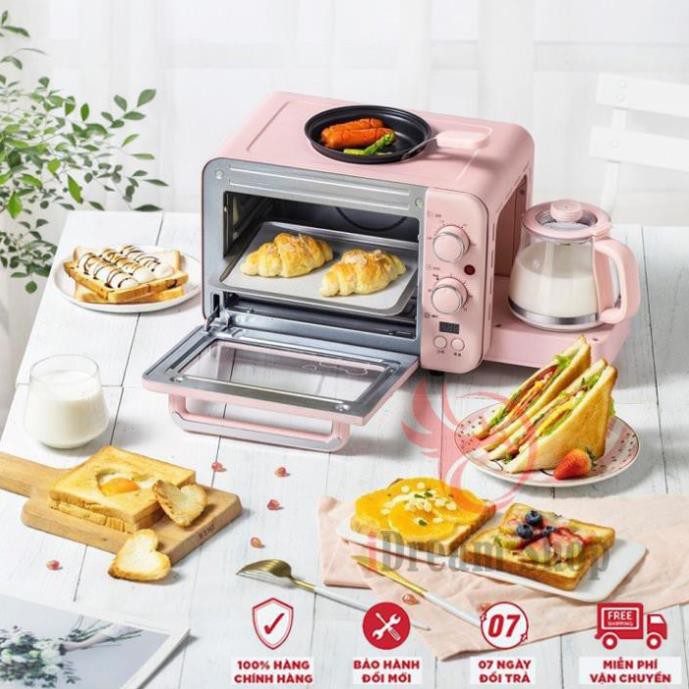 Lò Nướng Điện Đa Năng BEAR 8L 3 IN 1 & Chảo Chiên Bánh Mì Mini, Bếp Nấu Nước Cao Cấp [ Chính Hãng ]