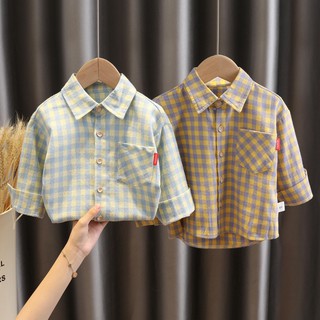 Áo Sơ Mi Bé Trai - kẻ caro - (từ 6-21kg) Quảng Châu Cao Cấp