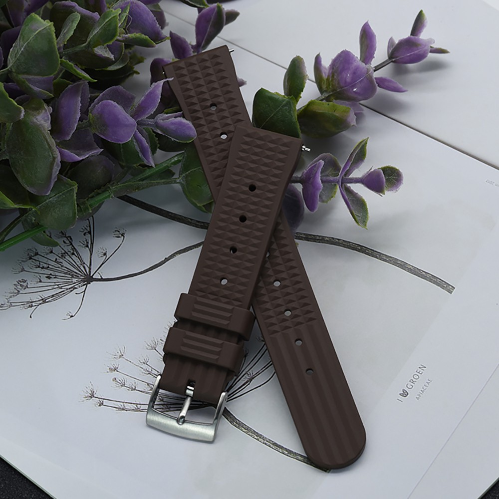 Dây Đeo Đồng Hồ Bằng Cao Su 20mm 22mm Chống Thấm Nước