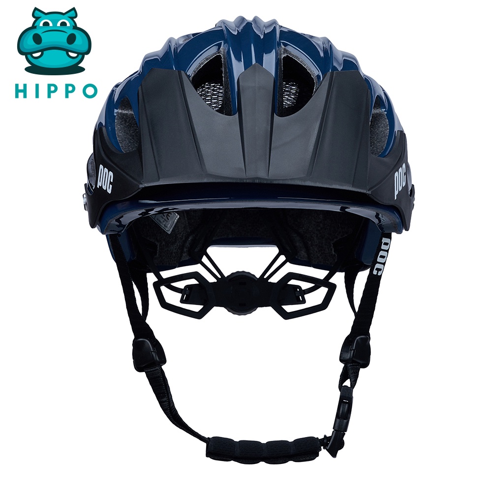 Mũ bảo hiểm xe đạp thể thao chuyên nghiệp Poc 07 siêu nhẹ bóng màu xanh mực - HIPPO HELMET