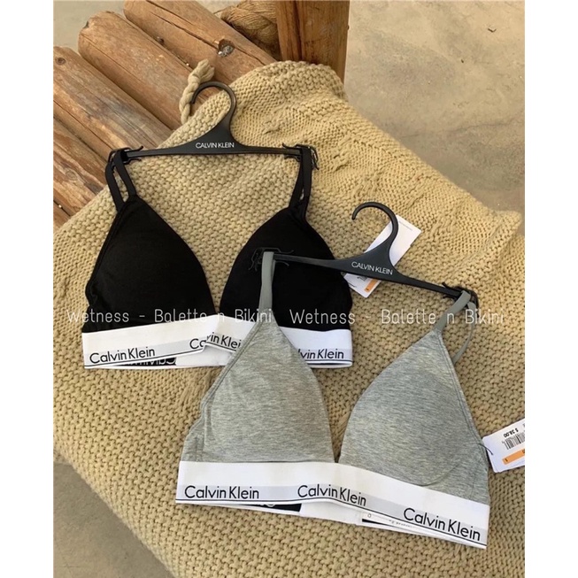 (NGỘ SẴN) Bộ đồ lót thể thao CK Calvin Klein cài lưng kèm mút màu đen trắng xám ghi | BigBuy360 - bigbuy360.vn