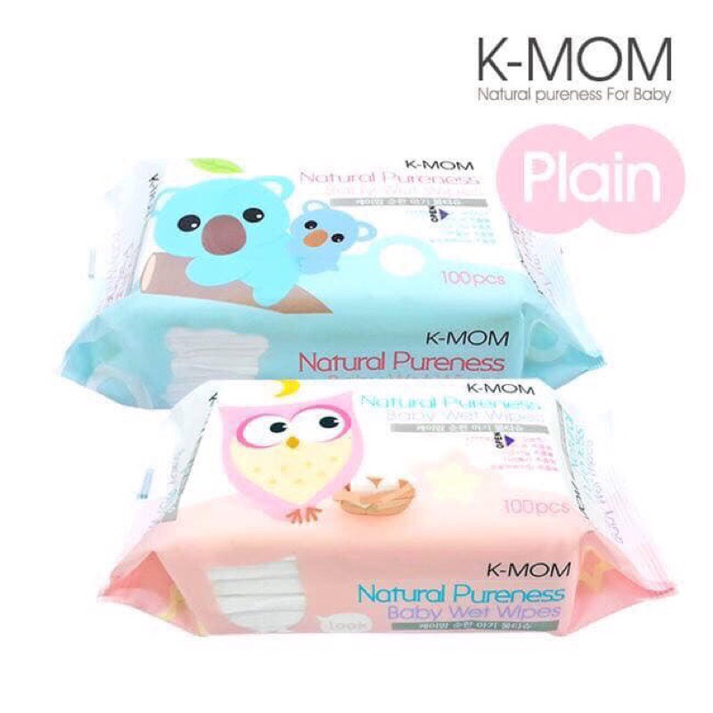 Khăn Ướt Cao Cấp K-MOM (100c) Chính Hãng Nhập Khẩu Hàn Quốc