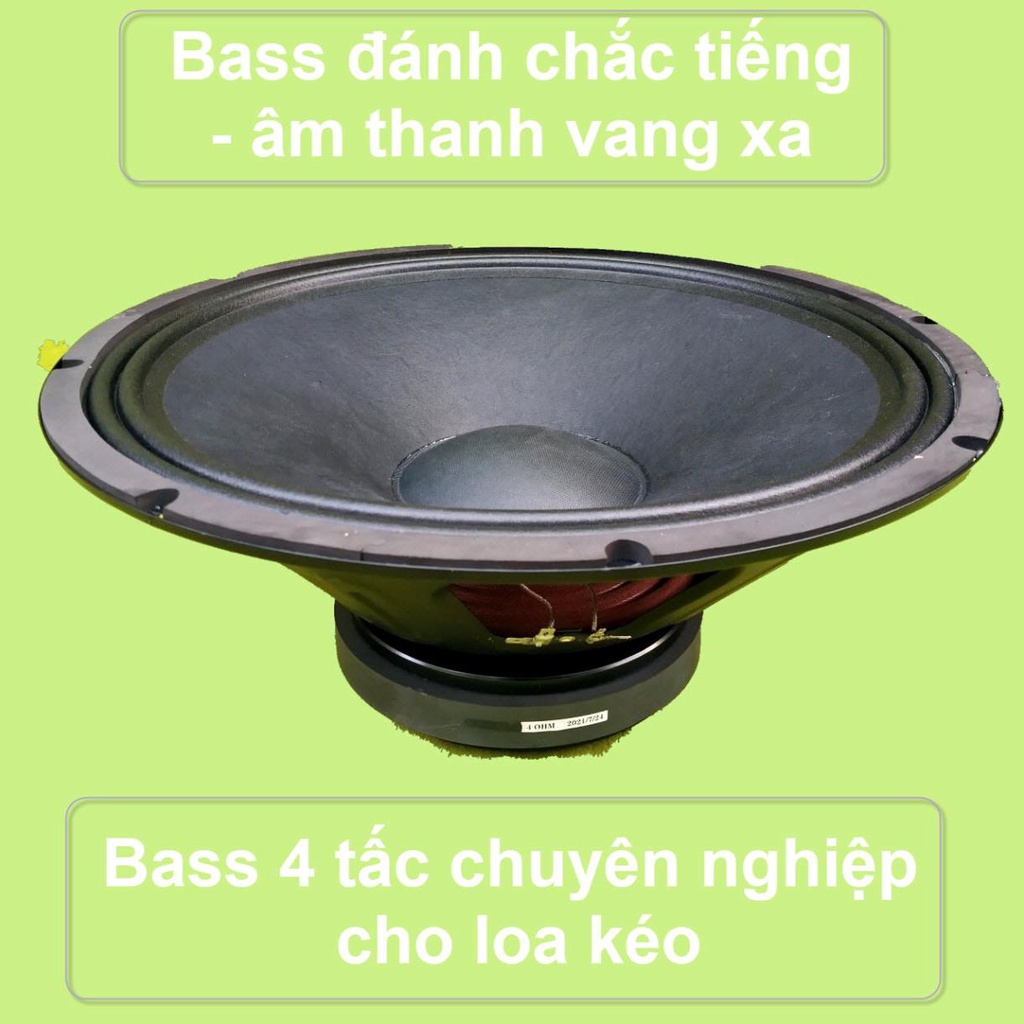 Bass 4 tấc chuyên loa kéo loại xịn công suất khủng 350W – 700W trở kháng 4 ôm Bass đánh cực mạnh Củ từ 170 – Coil 85