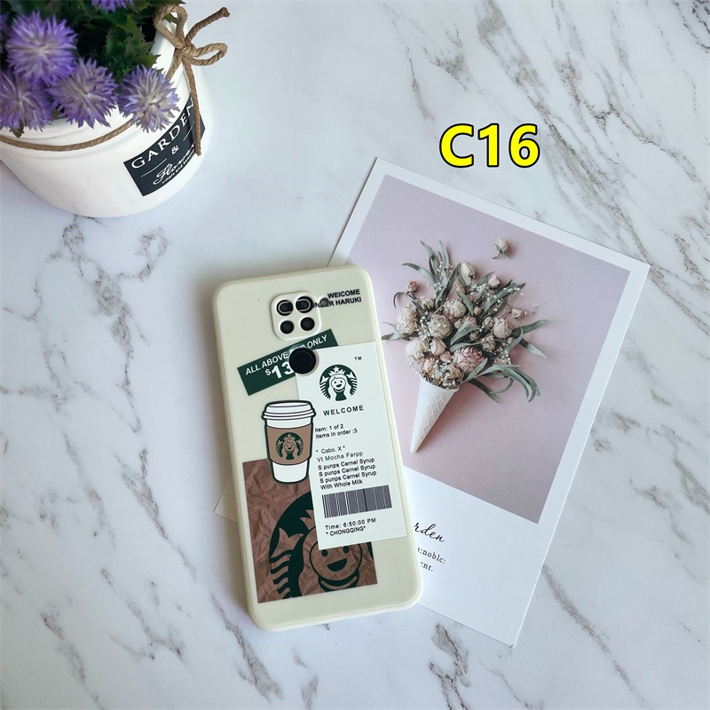 STARBUCKS Ốp Lưng Điện Thoại Xiaomi Poco X3 Nfc X3 Pro M3 Xiaomi Redmi 9c Nfc 9a 9i 9t 9 Power 10x Poco M2 Pro Redmi Note 9 8 10 10s 9 Pro Max 9s