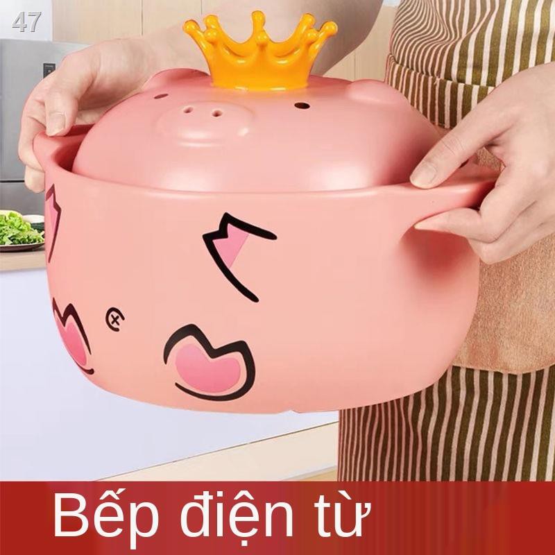 Yhầm bếp từ ga nói chung nồi lợn vương miện gốm sứ soong lưới đỏ canh gia đình