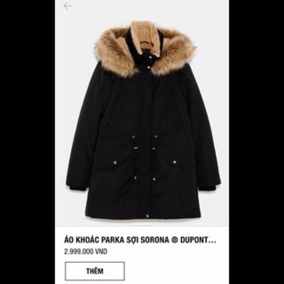 Áo parka new 2 màu đen rêu