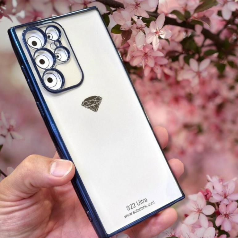 Ốp lưng sulada lưng trong viền màu Samsung S22 Ultra , S22 plus , S22 bảo vệ camera