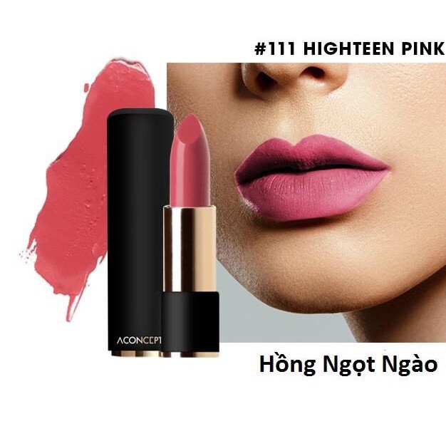 Son thỏi lì siêu mềm mượt ACONCEPT Velvet Lipstick _ ACONCEPT Chính Hãng