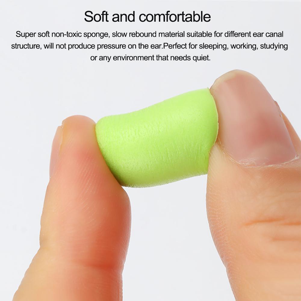 LEILY Set 4 / 10 Nút Bịt Tai 4 / 10 Ngủ Cách Nhiệt Chống Ngáy Mềm Mại