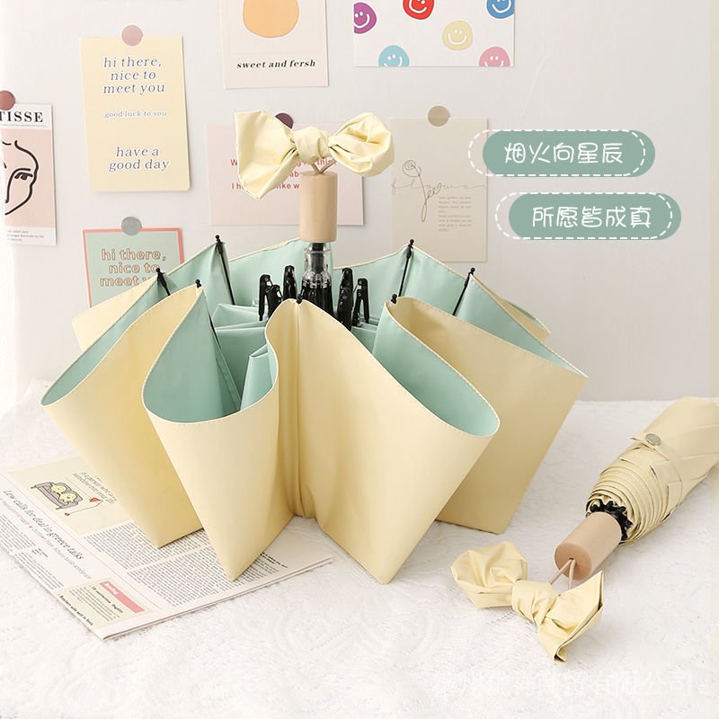 Dù Gấp Tự Động Che Mưa Nắng Thiết Kế Cỡ Nhỏ Thời Trang Xinh Xắn Cho Nữ