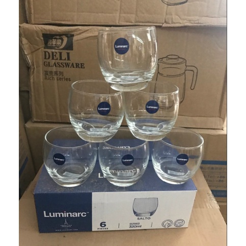 (Bộ 6) Cốc trứng dáng lùn Luminarc - thủy tinh siêu nhẹ trong suốt, chịu nhiệt