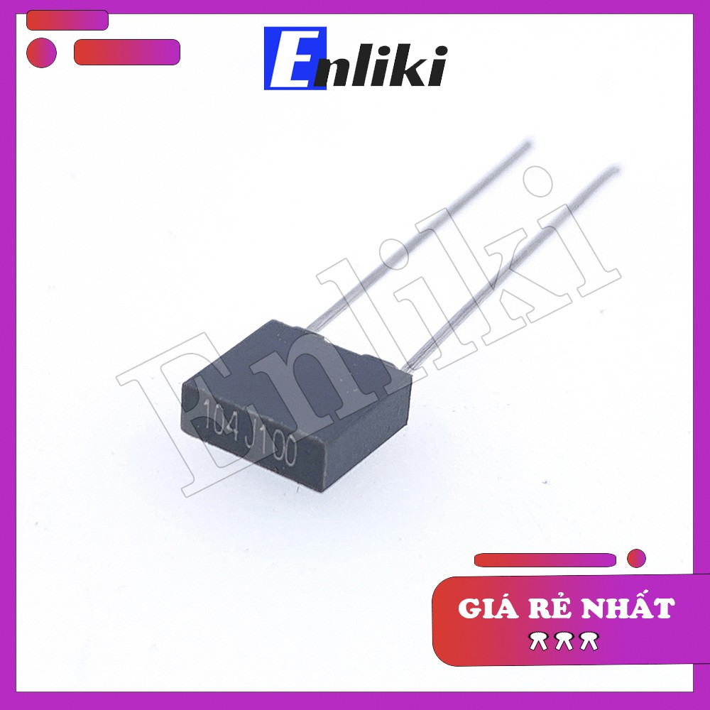 Tụ 100V Xám 0.1uF 104J 5mm