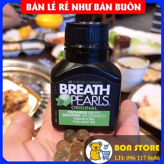 [CHÍNH HÃNG] Viên uống thơm miệng Breath Pearls (50 viên) - Úc