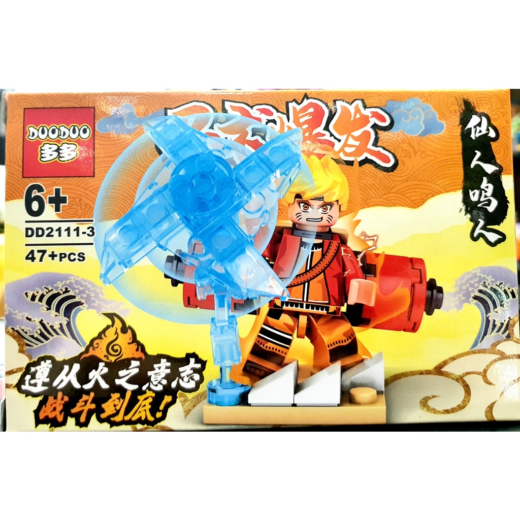 Lego naruto lục đạo tiên nhân cùng các nhân vật itachi, gai, sasori,sasuke nguyền ấn