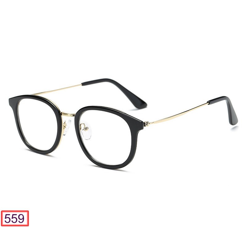 MẮT KÍNH GỌNG CẬN FORM TRÒN OVAL KIM LOẠI 559 DỄ THƯƠNG | BigBuy360 - bigbuy360.vn