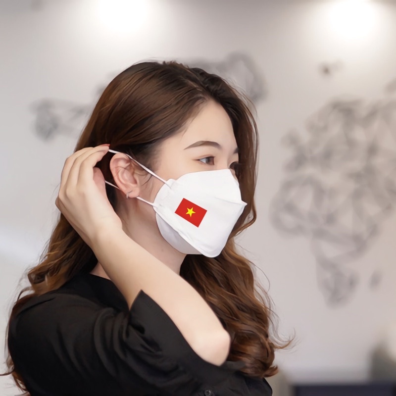 Khẩu trang KF94 cao cấp in hình cờ Việt Nam