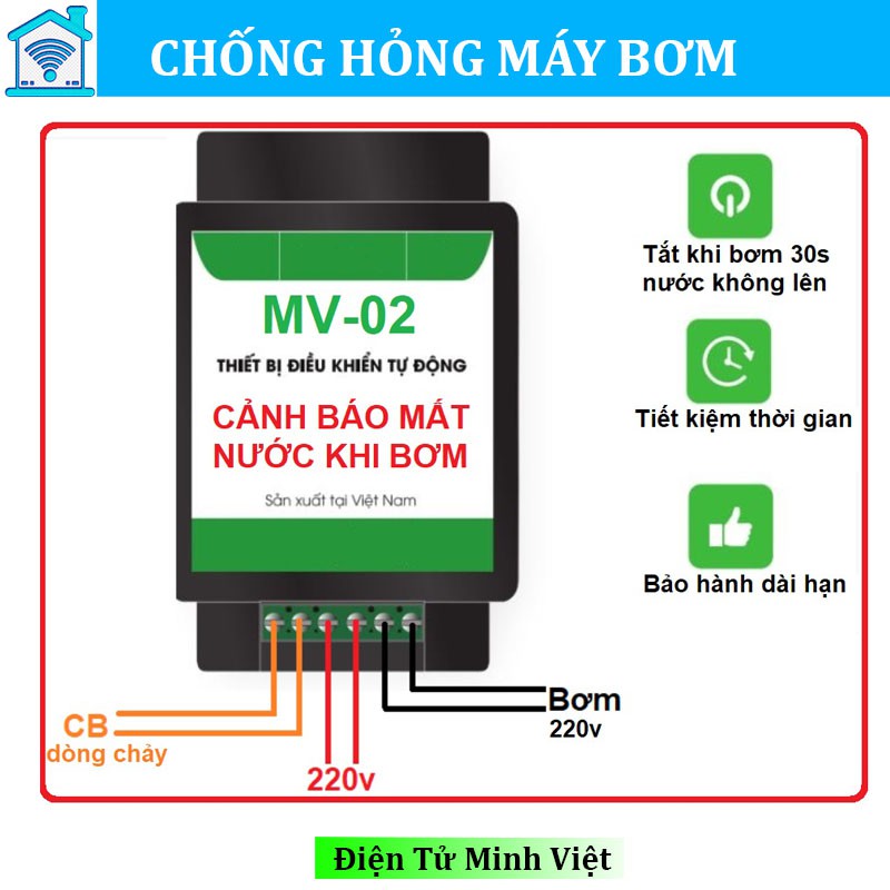 THIẾT BỊ BẢO VỆ MÁY BƠM KHI HẾT NƯỚC