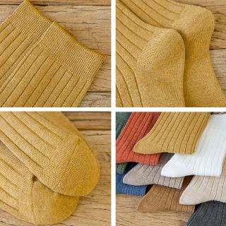 Đôi Vớ cotton Thoáng Khí Màu Sắc Đơn Giản Thời Trang Cho Nam Và Nữ