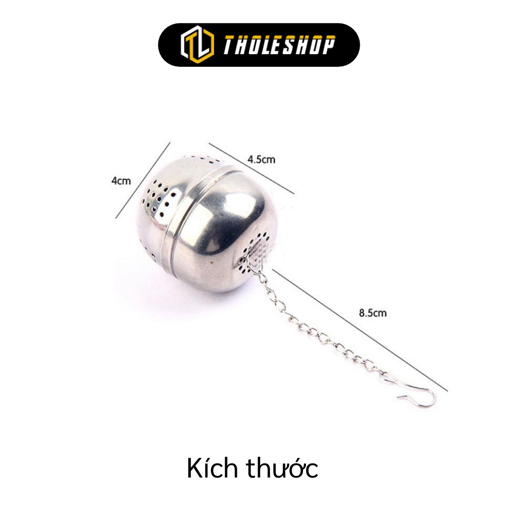 Lọc Xác Trà - Dụng Cụ Lọc Trà Inox Hình Cầu Chịu Nhiệt, Chống Gỉ 8571
