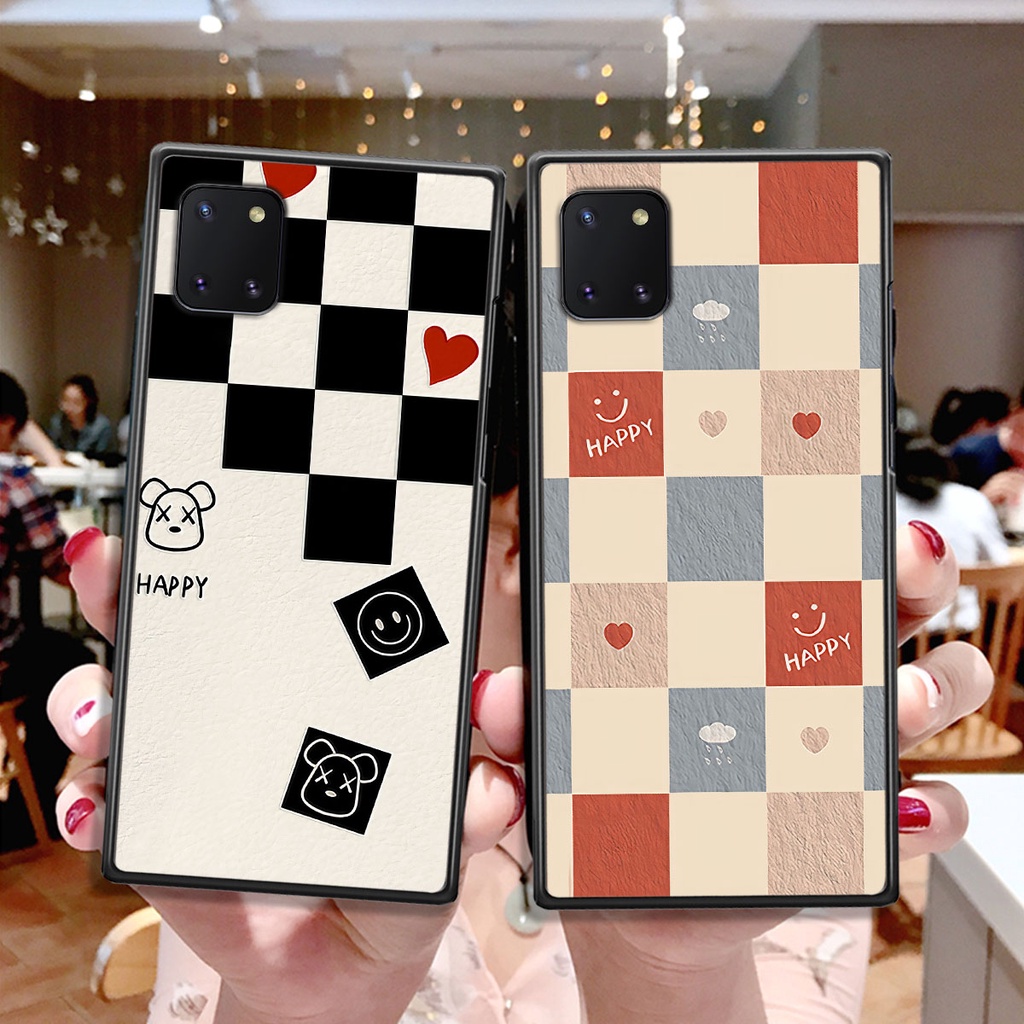 Ốp Samsung Note 10 / Note 10 Plus / Note 10+ caro trái tim cá tính, thời trang siêu đẹp, siêu phong cách